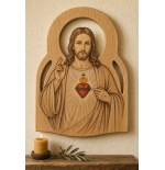 Sacré-Cœur de Jésus en bois ajouré | La Fabrique GH