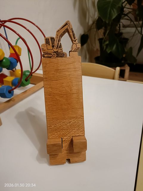 Support de téléphone pelleteuse