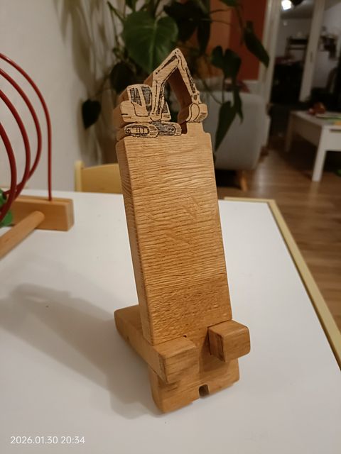 Support de téléphone pelleteuse