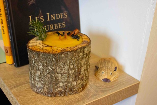 Bougies et bois naturel