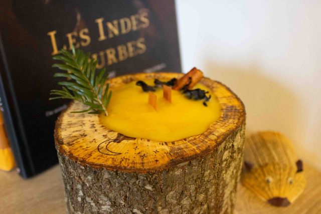 Bougies et bois naturel