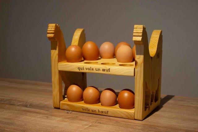 Range-œufs poules