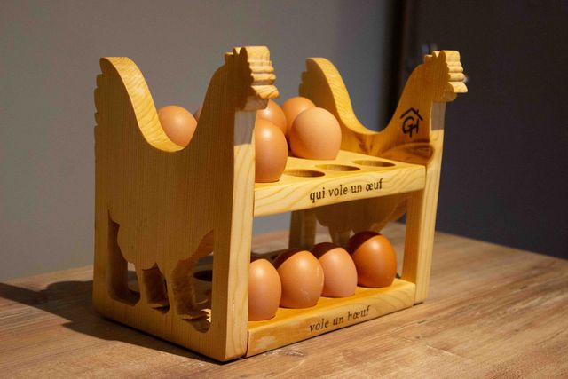 Range-œufs poules