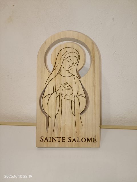 Sainte Salomé en bois — vue de face